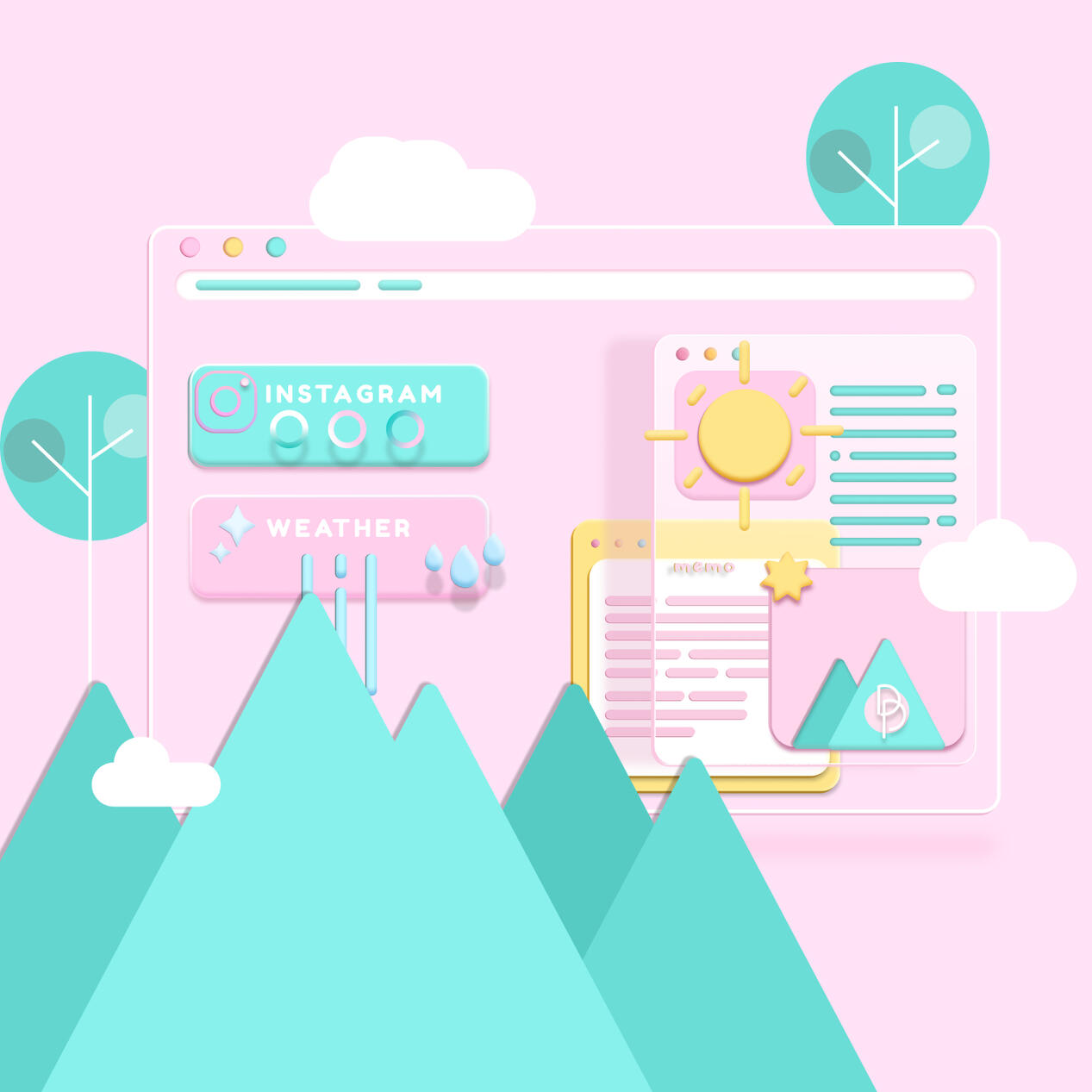 pastel pink | ui inspiration
