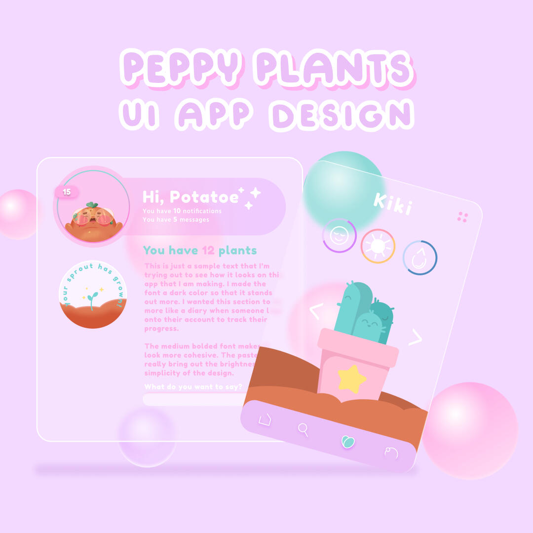 peppy plants | ui app design